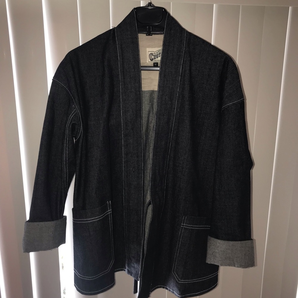 Denim Noragi with Contrast Stitching